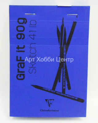 Блокнот для сухих техник 10,5х14,8см 90г/м2 80л GRAFT IT синий
